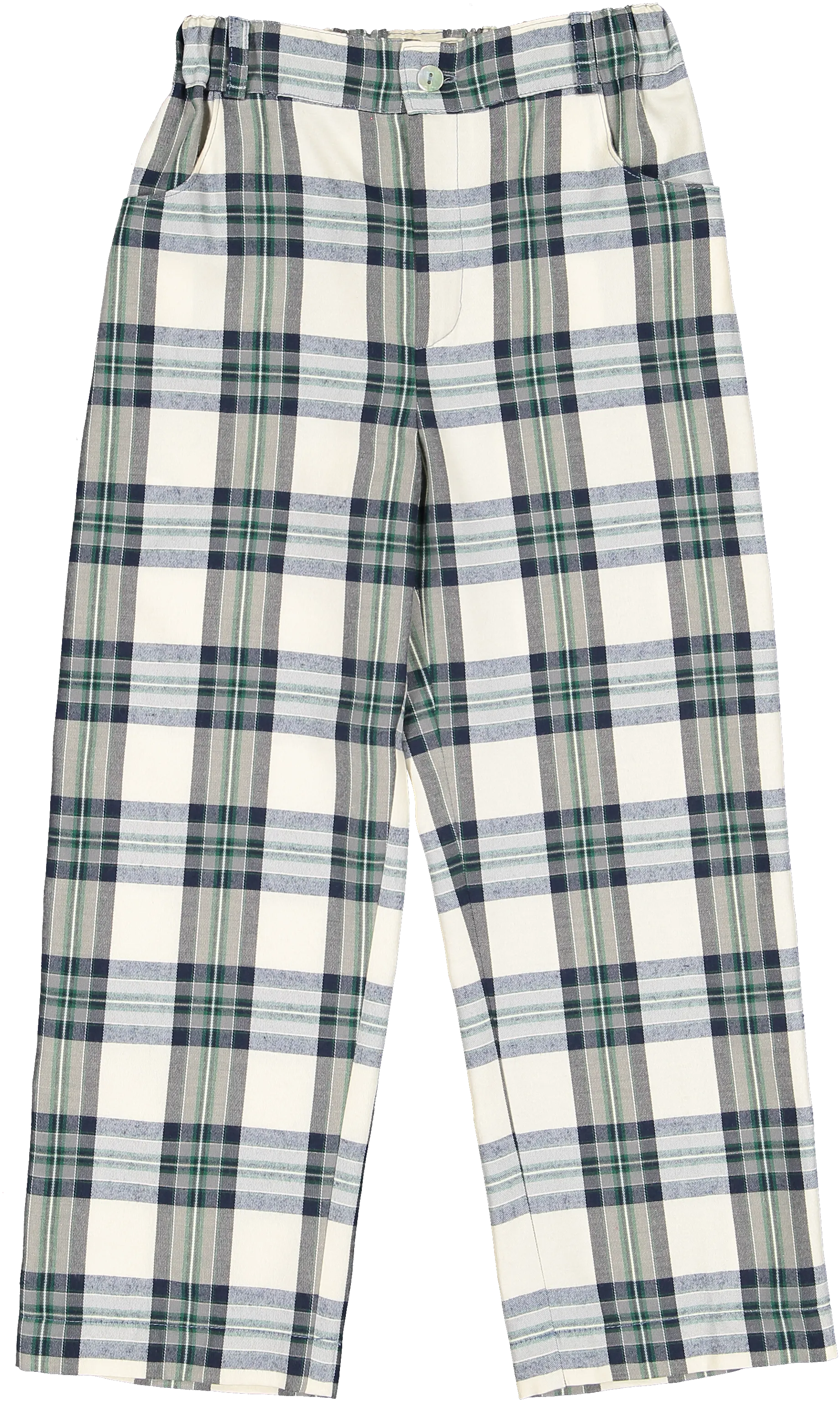 Stone Tartan Trousers