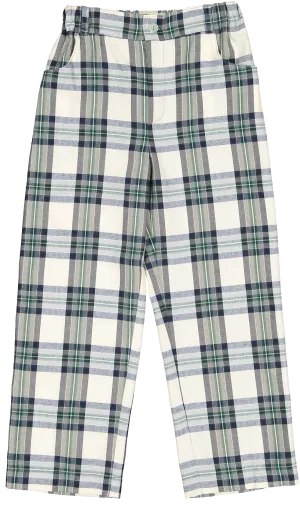 Stone Tartan Trousers