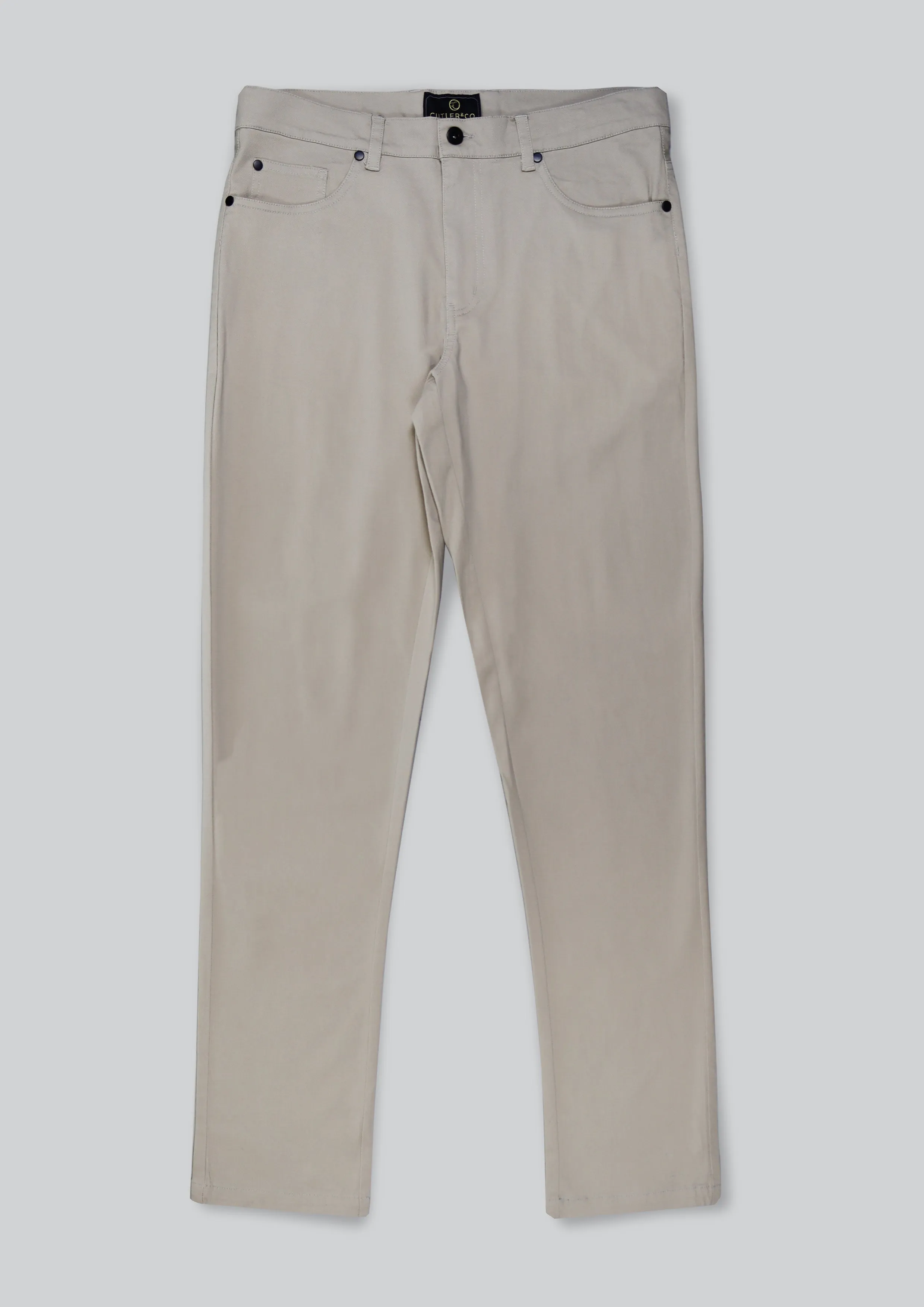 Textured Terry Chino: Stone