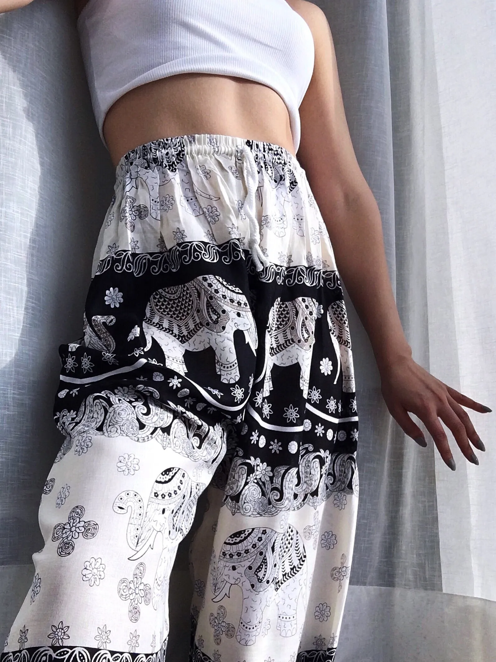 UNISEX TRIBAL ELEPHANT TROUSERS PANTS