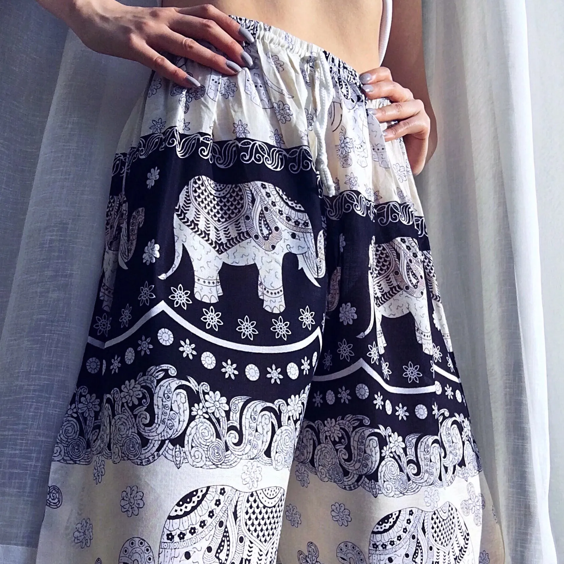 UNISEX TRIBAL ELEPHANT TROUSERS PANTS