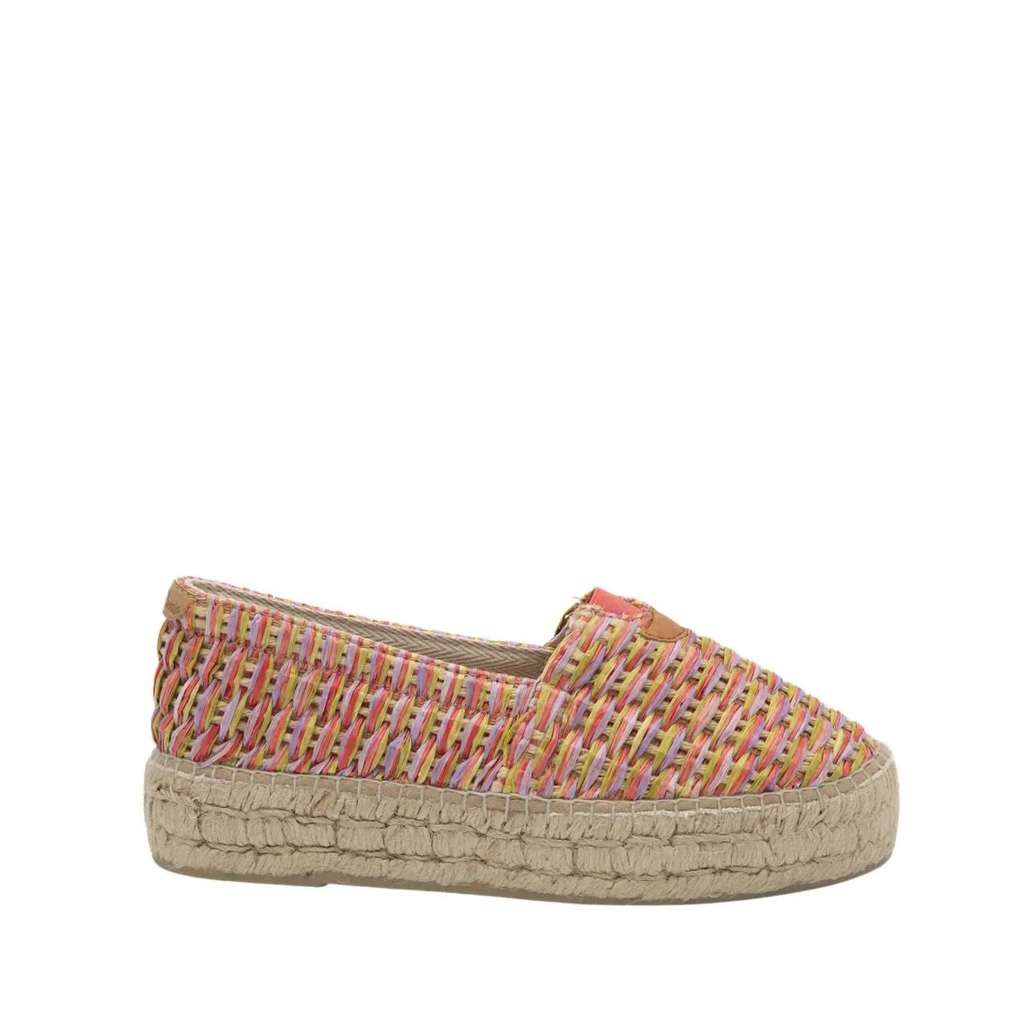 Vegan Multicolor Flat Espadrilles For Women - Arlet-CS