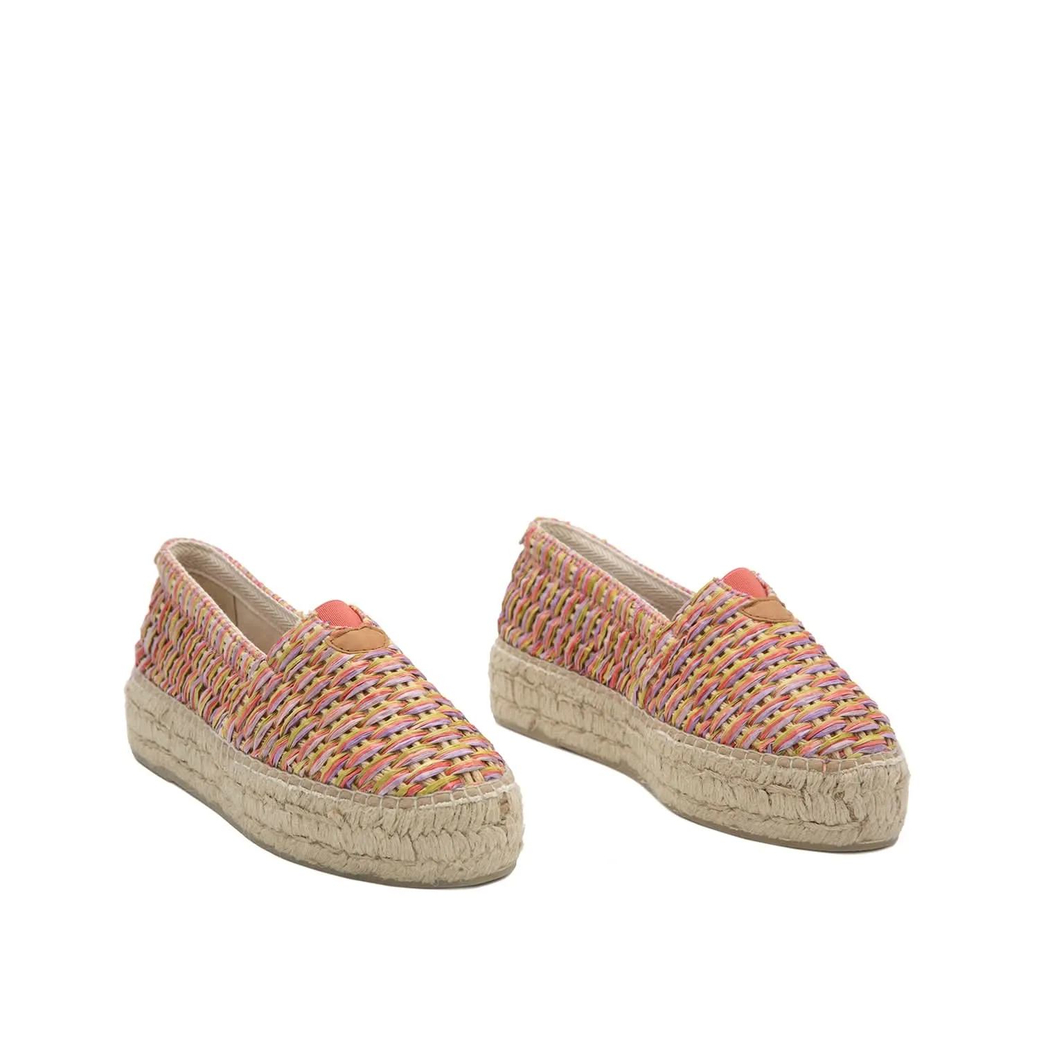 Vegan Multicolor Flat Espadrilles For Women - Arlet-CS