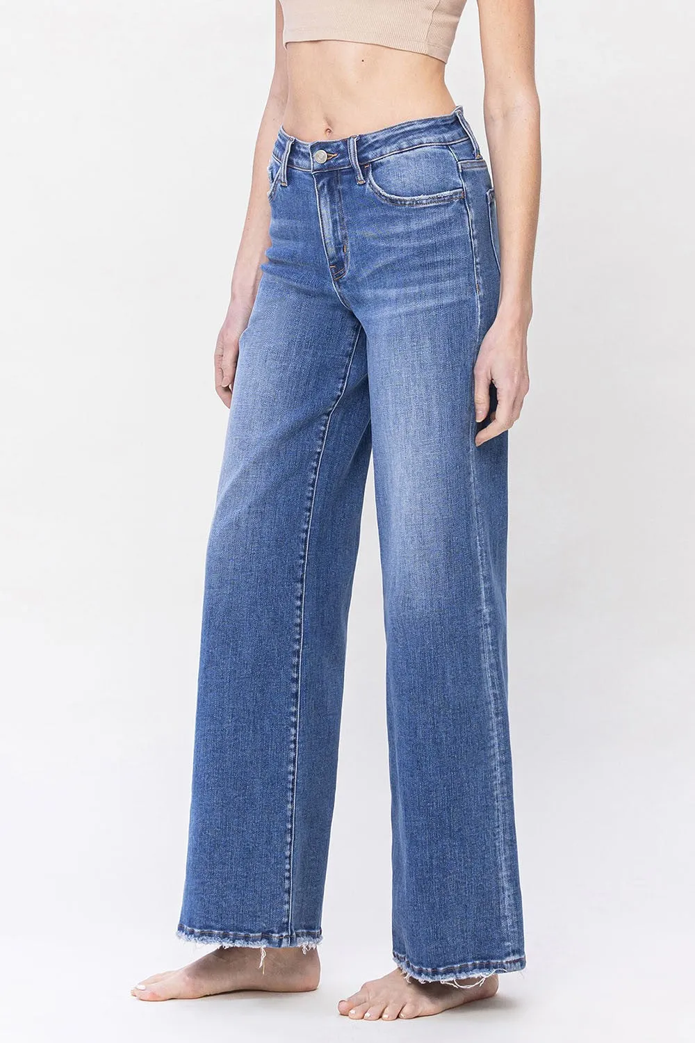 Vervet High Rise Wide Leg Trouser