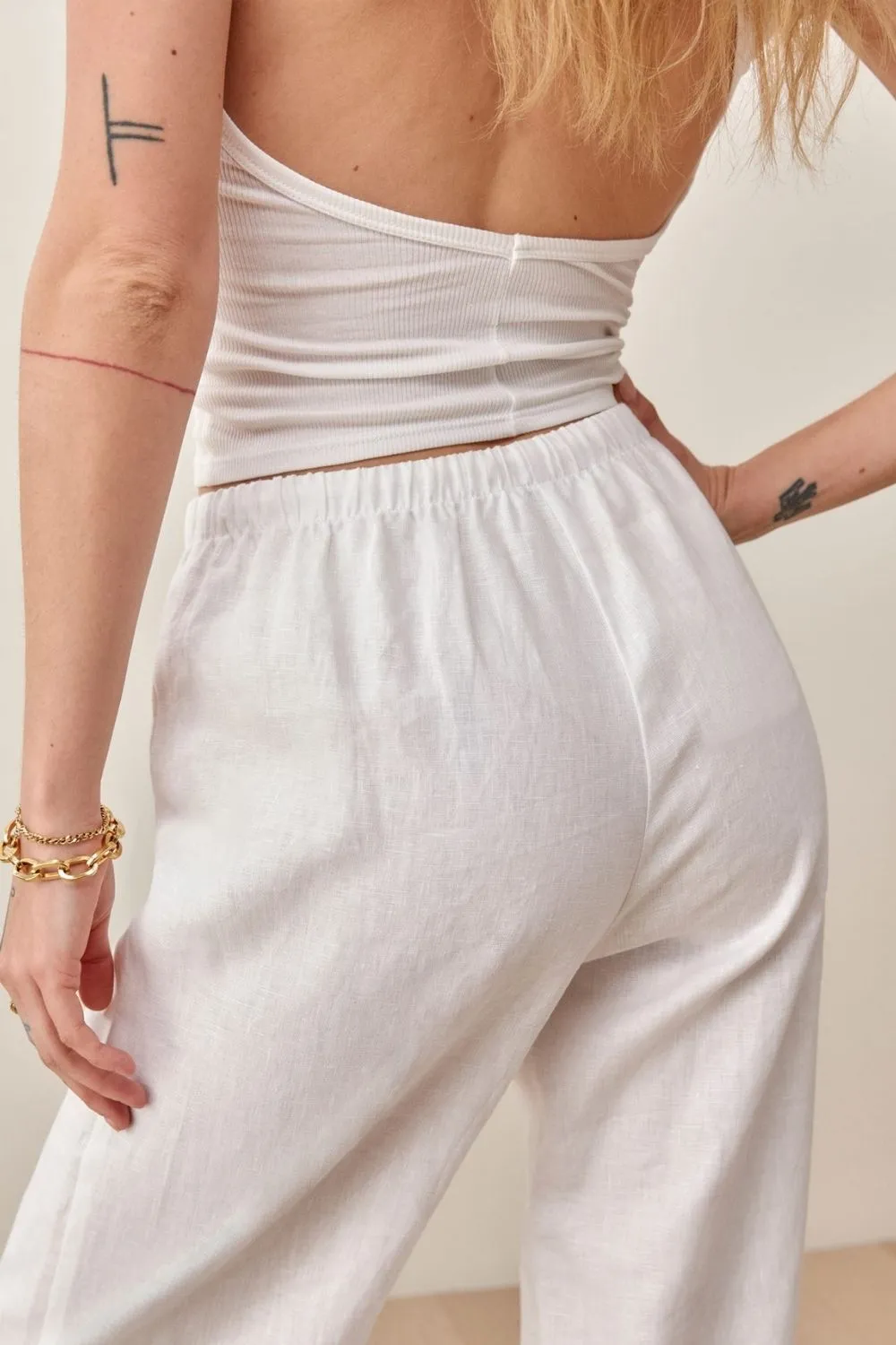 White Simplicity BottomWear