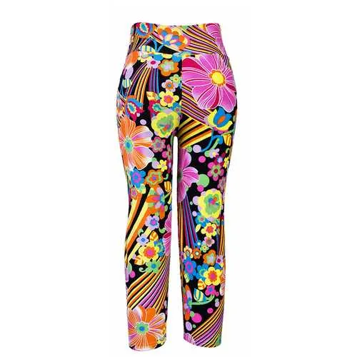 Women Multi Pattern Printed Sports Yoga Stretch Leggings